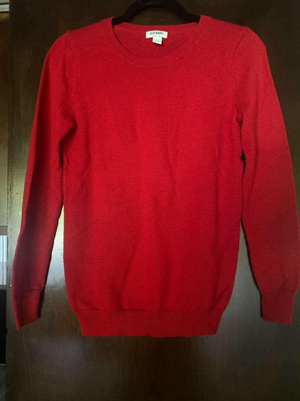 Old Navy Men's Bright Red Crewneck Sweater